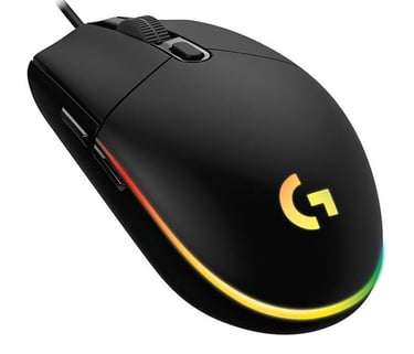 Mouse gamer Logitech G203 Lightsync RGB preto
