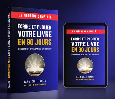 Mockup livre-formation écrire et publier votre livre en 90 jours