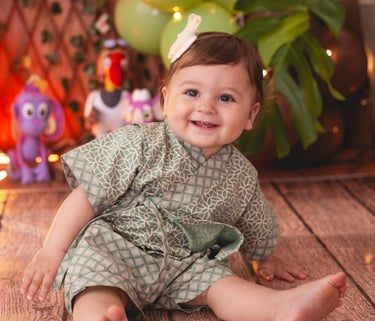 Conjunto infantil (camisa e bermuda) para criança pequena