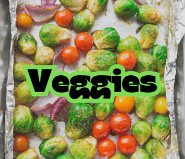 mixed veggies on cookie sheet