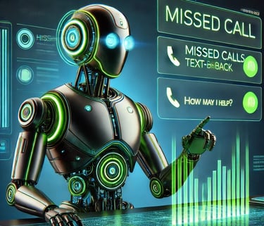 RanxBot AI instantly texting back missed calls to capture leads and book appointments 24/7.