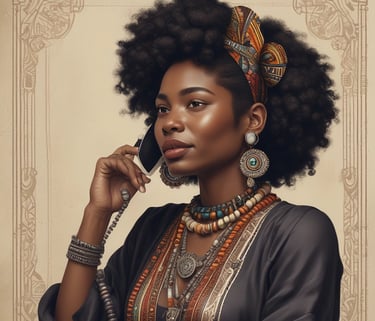 a woman with a large afro - american hair and a headband