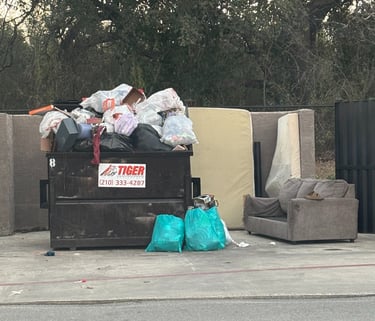 a dump filled with illegal dumping in san antonio