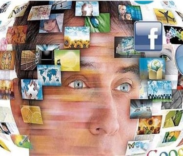 imagem da mente humana explorando as redes sociais 