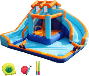 AirMyfun Water Slide Bounce House for Kid and Adult Outdoor with Large Splash Pool Inflatable Bouncy