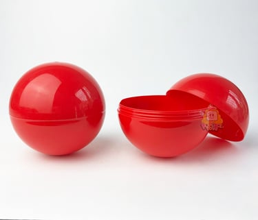 Gachapon gacha ball 10cm warna red