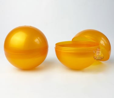 Gachapon gacha ball 10cm warna gold emas