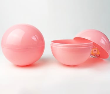 Gachapon gacha ball 10cm warna light pink