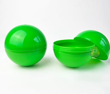 Gachapon gacha ball 10cm warna green hijau