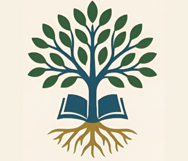 a book with a tree growing out of it