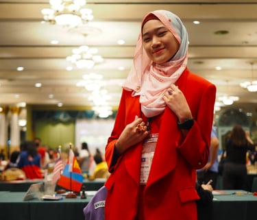 Chess Arbiter Ellie Emira at 6th Eastern Asia Youth 2022 Thailand. Chess Clicks