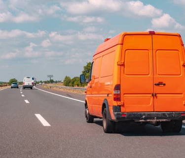 skilled rider doing efficient delivery