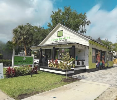 Exterior of Orlando Downtown Flower Girl Greenhouse dispensary, a local dispensary near me option in Florida
