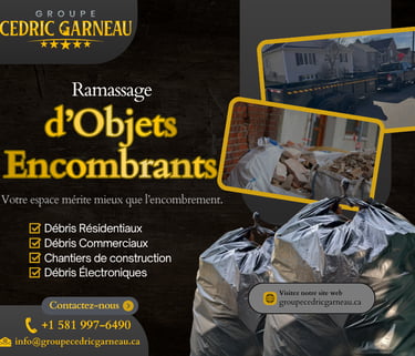 Annonce Ramassage d’encombrants à Québec – GCG)