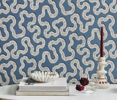 papier peint romo kezia boathouse bleu