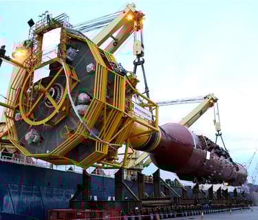 a large crane crane with a large crane on it