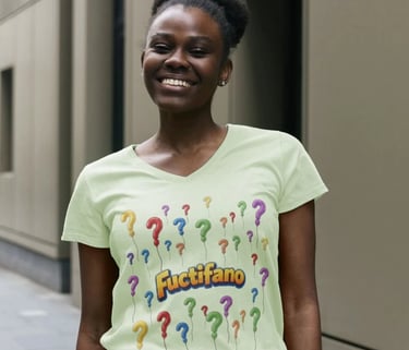 Fuctifano Women's V-neck T-shirt
