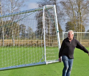 Lichtgewicht aluminium trainingsdoel voor voetbaltraining