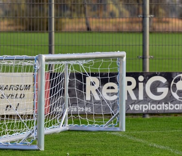 Sterk aluminium voetbaldoel voor sportclubs