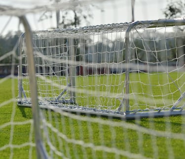 Sterk aluminium voetbaldoel voor sportclubs