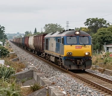 Close-up of a professional spray gun applying red paint on a metal surface.
