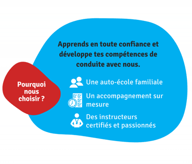 flyer apprends en toute confiance et développe tes compétences de conduite avec nous