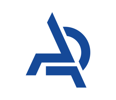 Logotipo azul de AR Clinic, clínica de medicina estética en Barcelona, Lleida y Mataró.