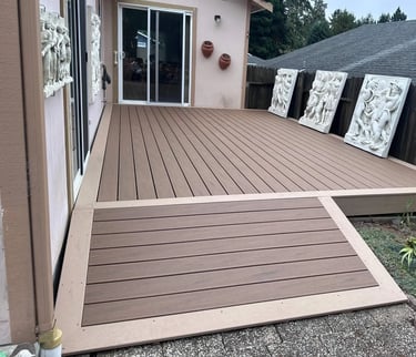 house with wheelchair accessible deck