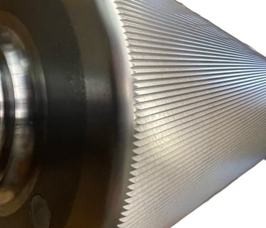 Cilindro estriado, corrugado, rodillo estriado, fluting roll, Riffeln walzen, rolls services