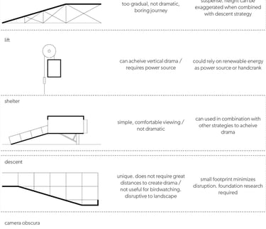 a pros and cons list diagram of different accessible strategies