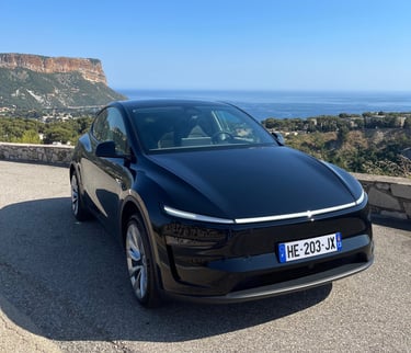 tesla modele Y chauffeur privé cassis 