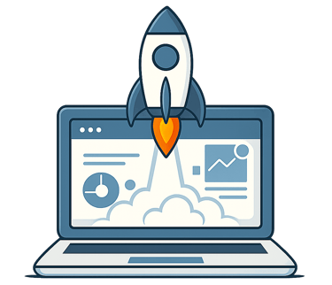 Rocket launch illustration