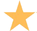 Yellow star shape representing stars in reviewes on Amazon