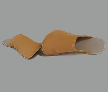 Foot shaped slippers