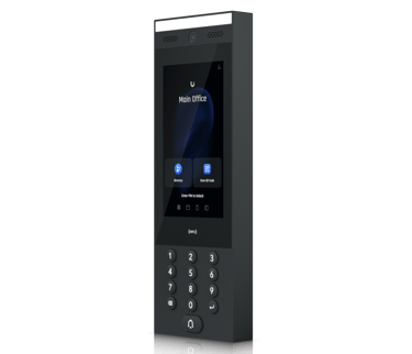 video intercom system with touch display and keypad for secure visitor management