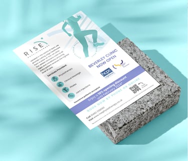 Rise Phsiotherapy Printed Leaflet