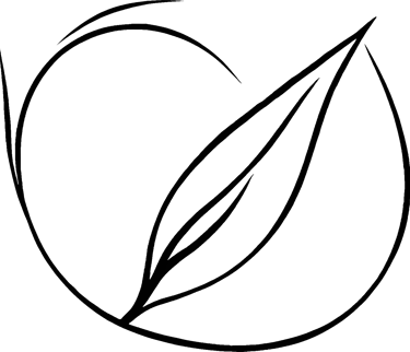 A leaf graphic used as a bullet point for website