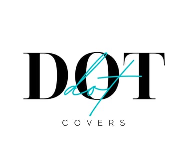 Dot Covers bold black and teal logo
