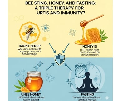 🐝🍯 Triple Therapy for URTI Forever : Bee Stings, Honey, and Fasting? 🌙