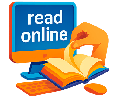 a computer screen with a book and a book