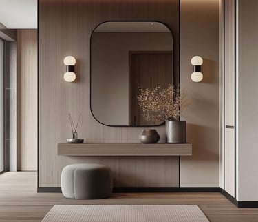 بديل شيبورد مع رف ومرايه