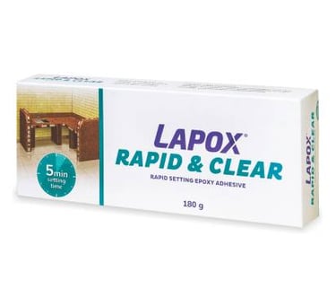 Lapox rapid and clear - fast setting glue