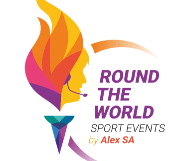 Round the World Sport Events by Alex Salcedo Logo