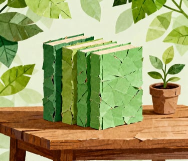 Conceito de sustentabilidade na indústria editorial brasileira com materiais ecológicos