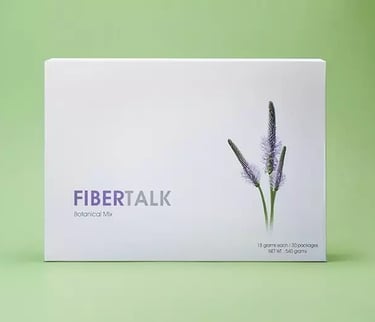 Fibertalk dietary fiber supplement to promote a healthy digestive system.