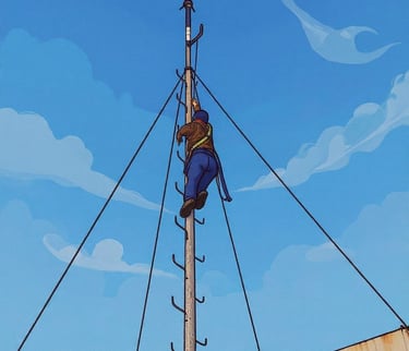 Ilustrasi Gambar Pembuatan Penangkal Petir