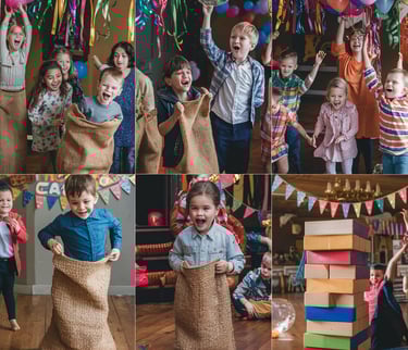 competencias y juegos para tu celebracion de cumpleaños en tus fiestas infantiles,children playing