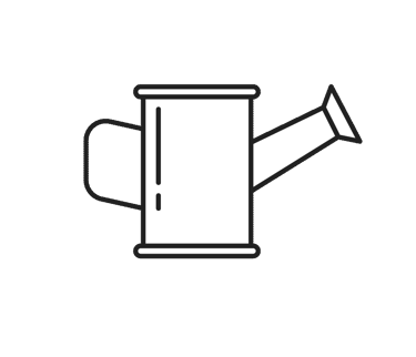 illustration of a watering can