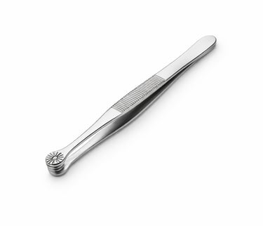 stainless steel Russian tissue forceps instrument CE certified for broad tissue grasping.