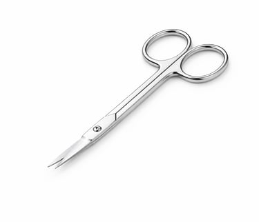 stainless steel stitch scissors instrument CE certified for suture cutting and removal.